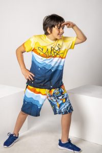 Surf kombi (majica & šorc) komplet Color Drop